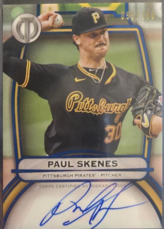 2025 Topps Tribute Autograph Paul Skenes #TA-SKE card