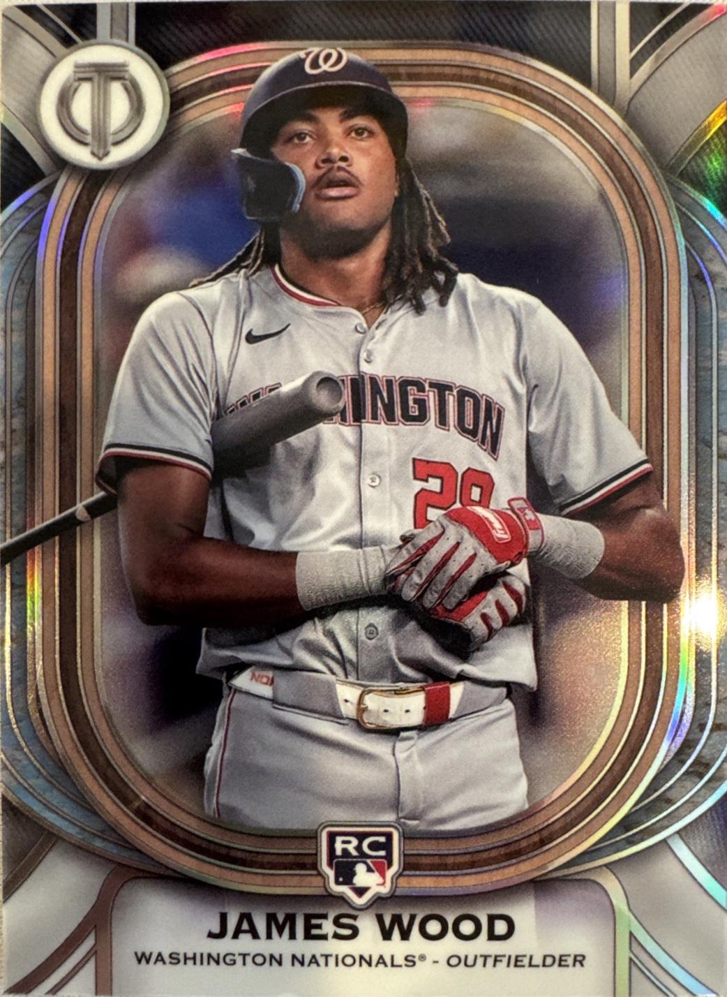 2025 Topps Tribute James Wood #91 card
