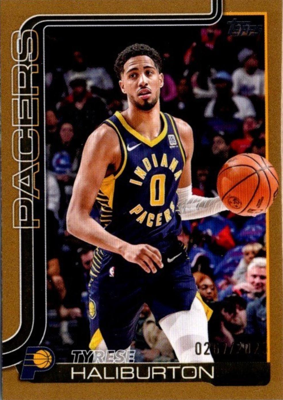 2025 Topps Tyrese Haliburton [Gold] #47 card