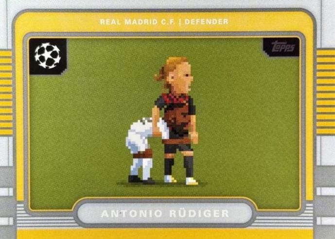 2025 Topps UEFA 8Bit Shots Antonio Rudiger #8B-7 card