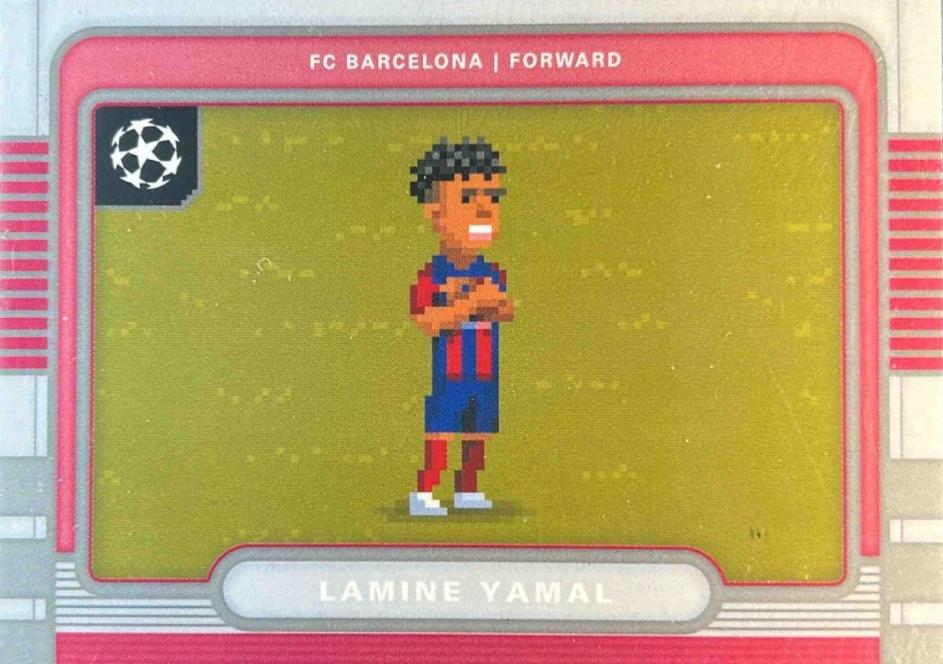 2025 Topps UEFA 8Bit Shots Lamine Yamal #8B-17 card