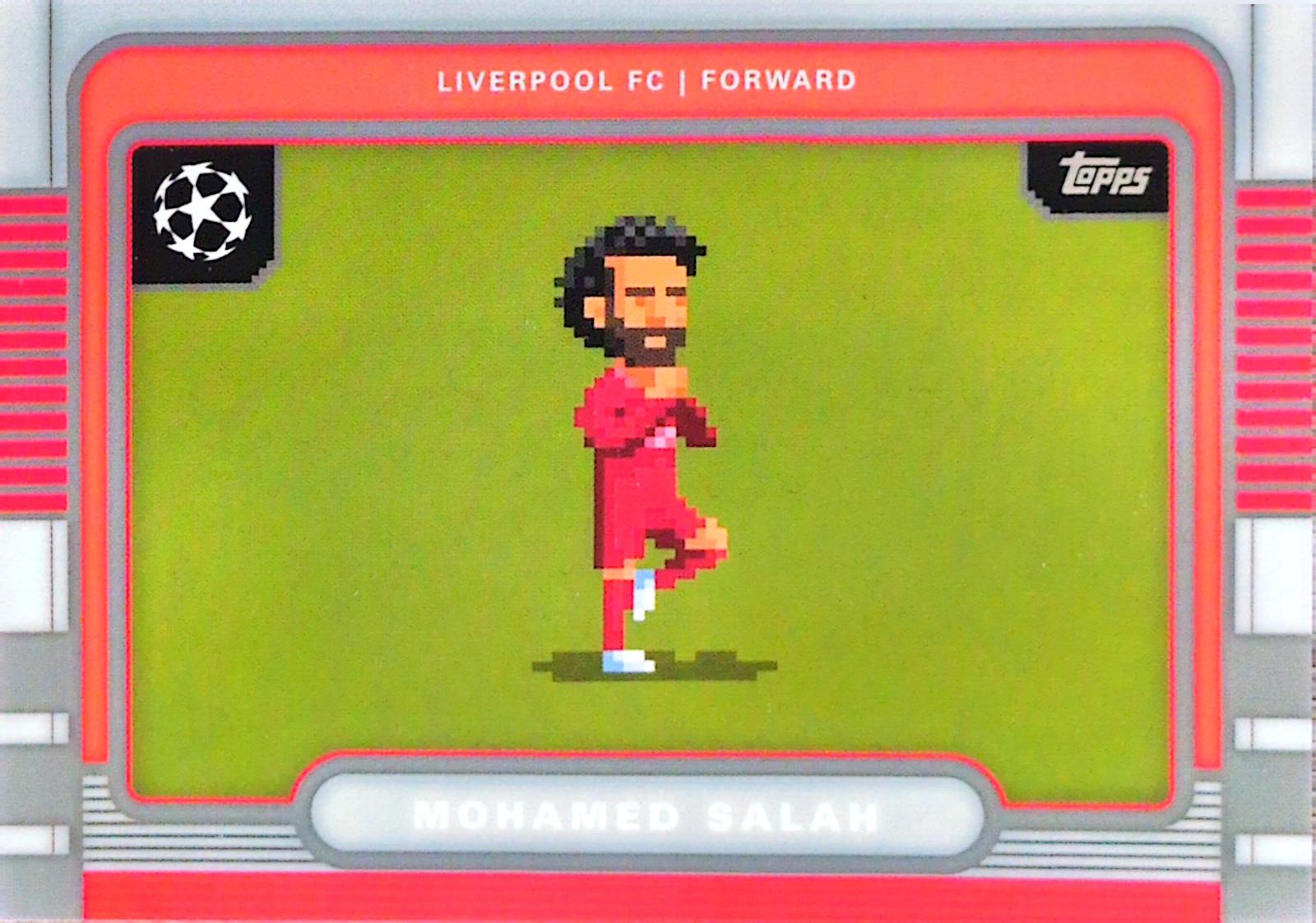 2025 Topps UEFA 8Bit Shots Mohamed Salah #8B-19 card