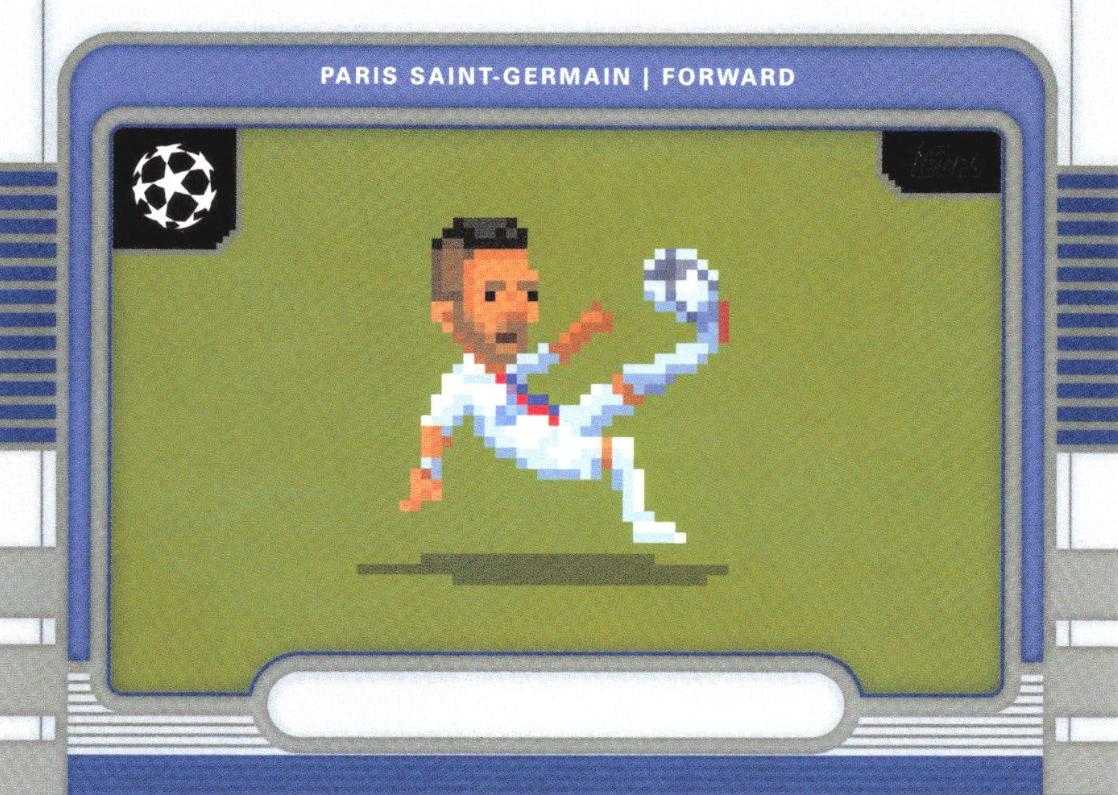2025 Topps UEFA 8Bit Shots Neymar Jr #8B-6 card