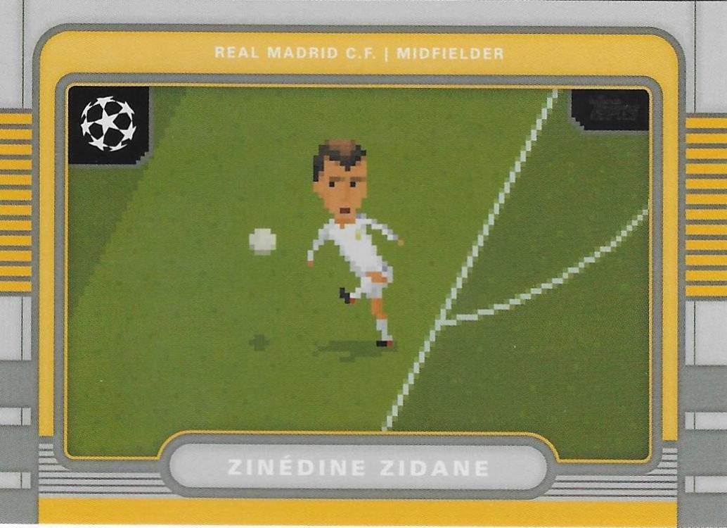 2025 Topps UEFA 8Bit Shots Zinedine Zidane #8B-8 card