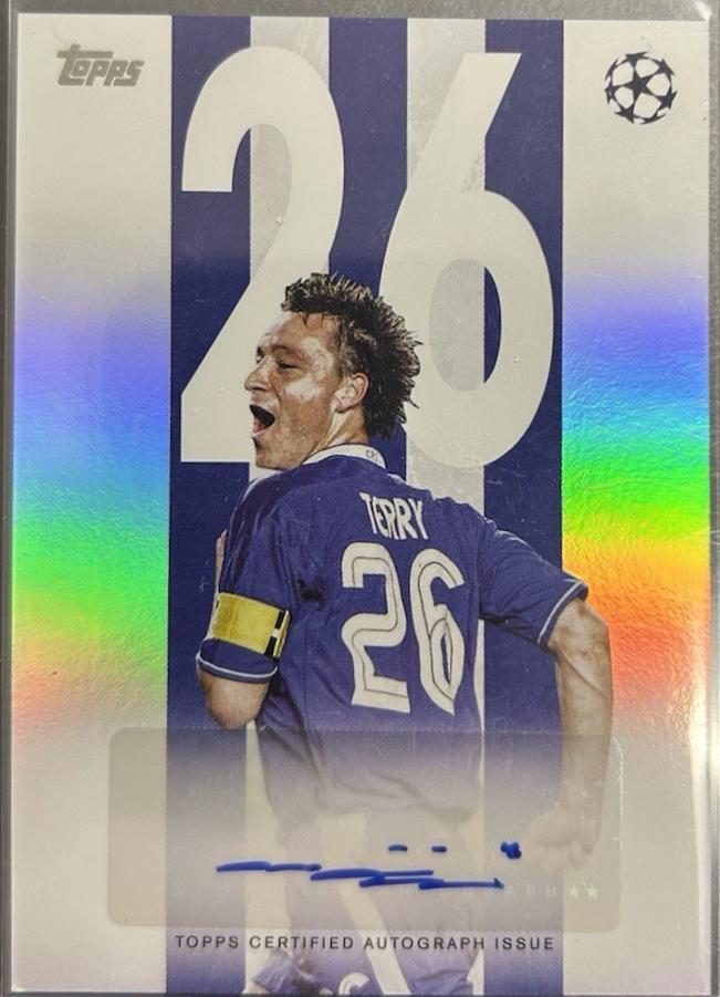 2025 Topps UEFA Best Of The Best Legendary Numbers Autograph John Terry #BBA-JT card