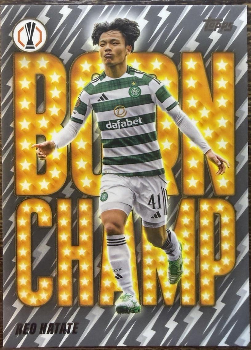 2025 Topps UEFA Born Champ Reo Hatate #BC-14 card