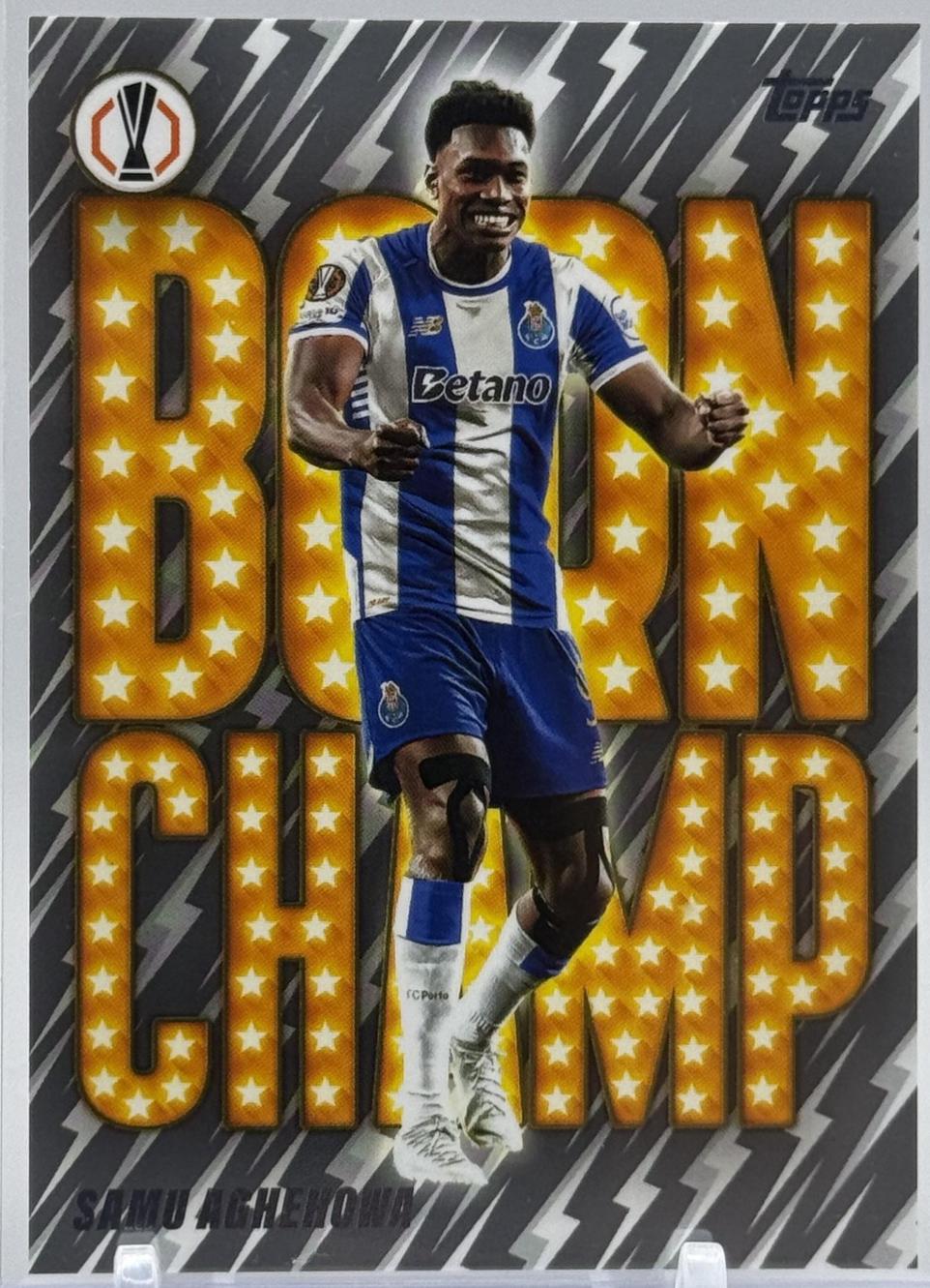 2025 Topps UEFA Born Champ Samu Aghehowa #BC-10 card