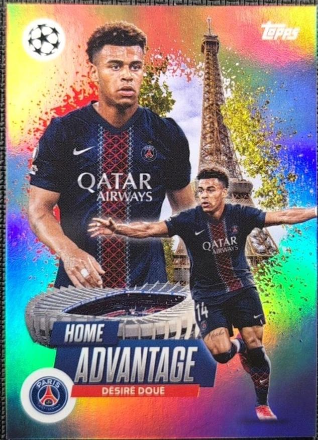 2025 Topps UEFA Home Pitch Advantage Desire Doue #HP-13 card