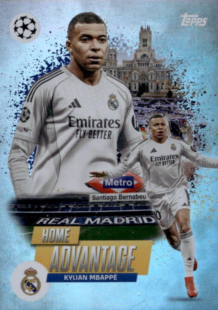 2025 Topps UEFA Home Pitch Advantage Kylian Mbappe #HP-5 card