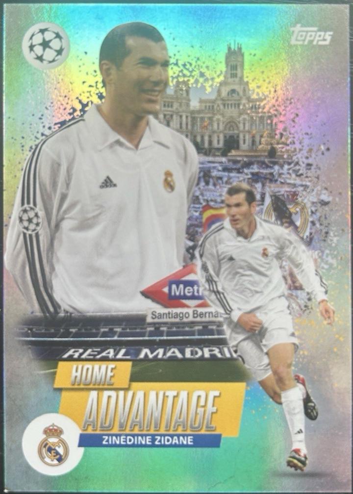 2025 Topps UEFA Home Pitch Advantage Zinedine Zidane #HP-6 card