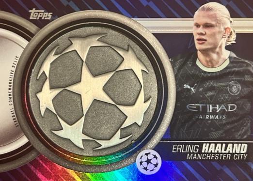2025 Topps UEFA Starball Commemorative Relic Erling Haaland #SCR-EH card