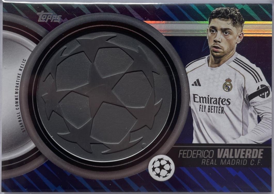 2025 Topps UEFA Starball Commemorative Relic Federico Valverde #SCR-FV card