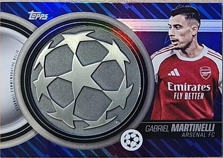2025 Topps UEFA Starball Commemorative Relic Gabriel Martinelli #SCR-GM card