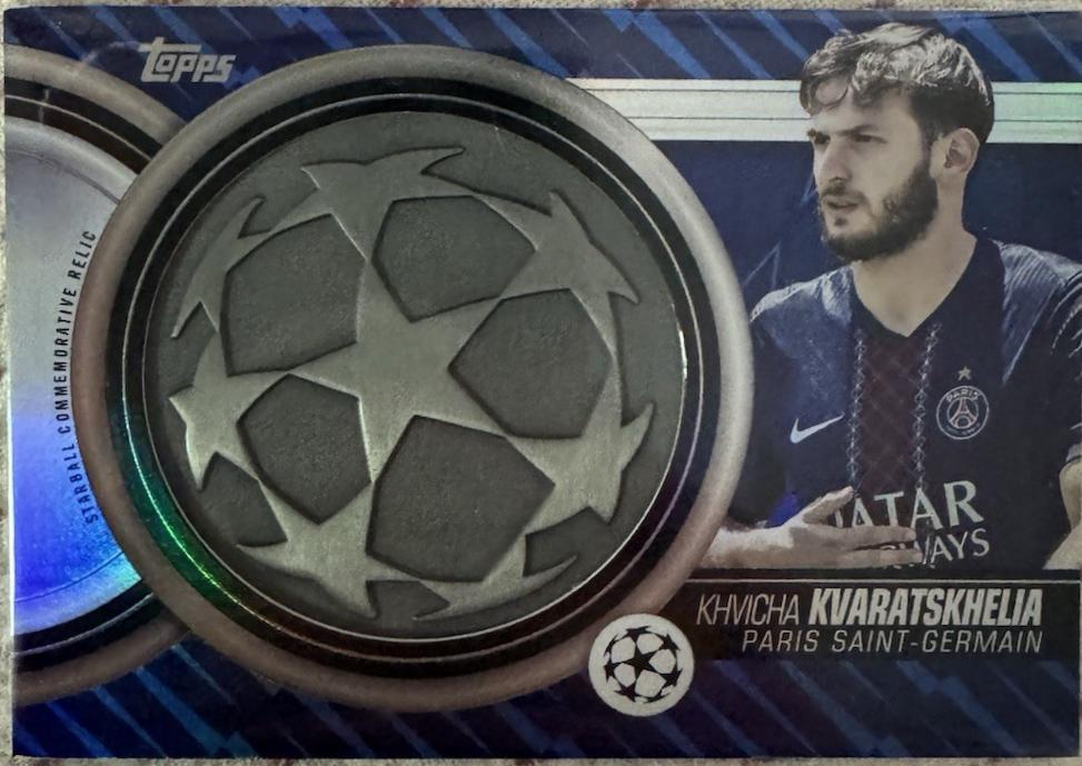 2025 Topps UEFA Starball Commemorative Relic Khvicha Kvaratskhelia #SCR-KK card