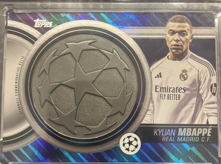 2025 Topps UEFA Starball Commemorative Relic Kylian Mbappe #SCR-KM card