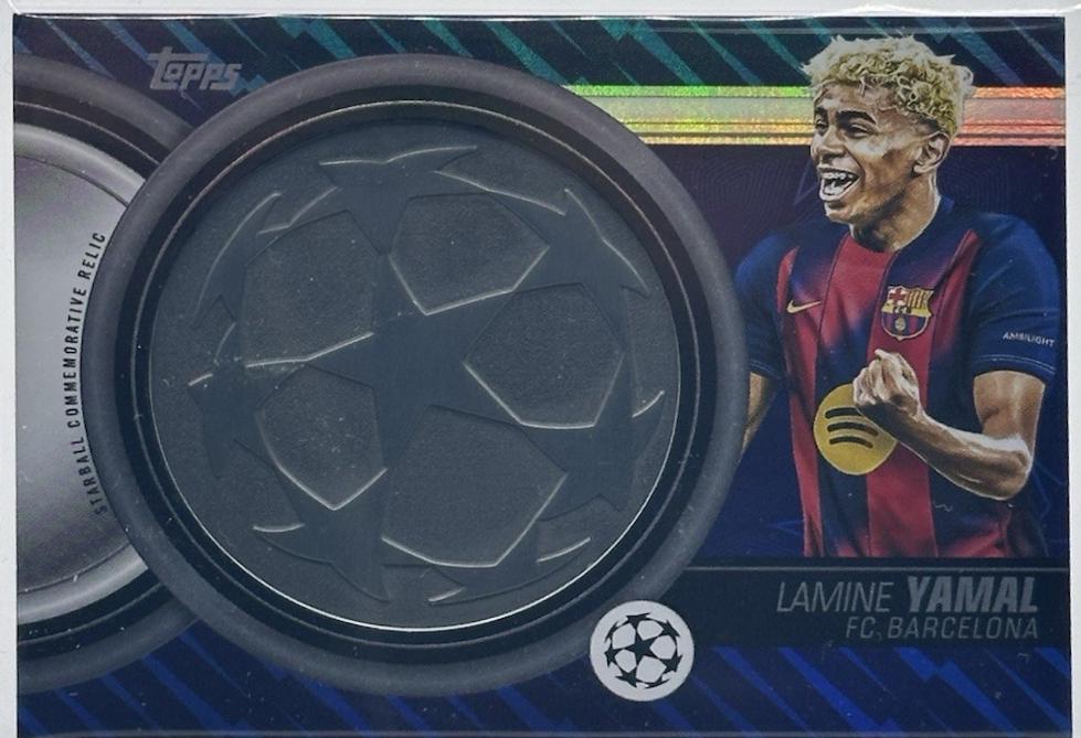 2025 Topps UEFA Starball Commemorative Relic Lamine Yamal #SCR-LY card