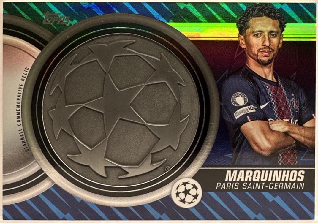 2025 Topps UEFA Starball Commemorative Relic Marquinhos #SCR-MQ card