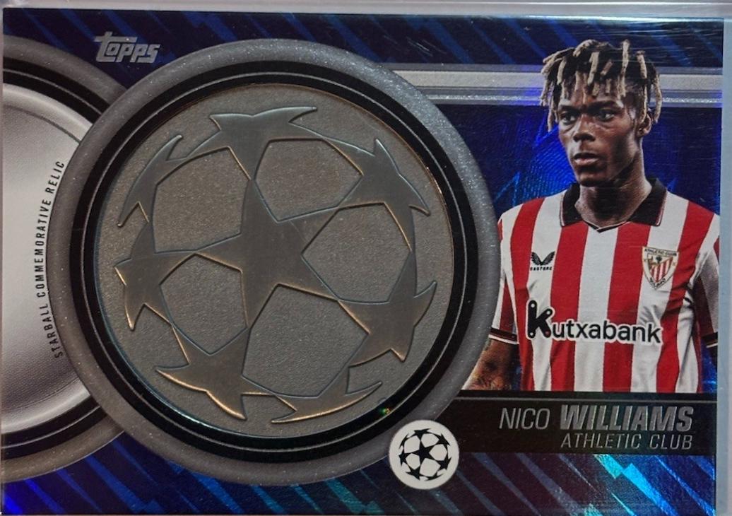 2025 Topps UEFA Starball Commemorative Relic Nico Williams #SCR-NW card