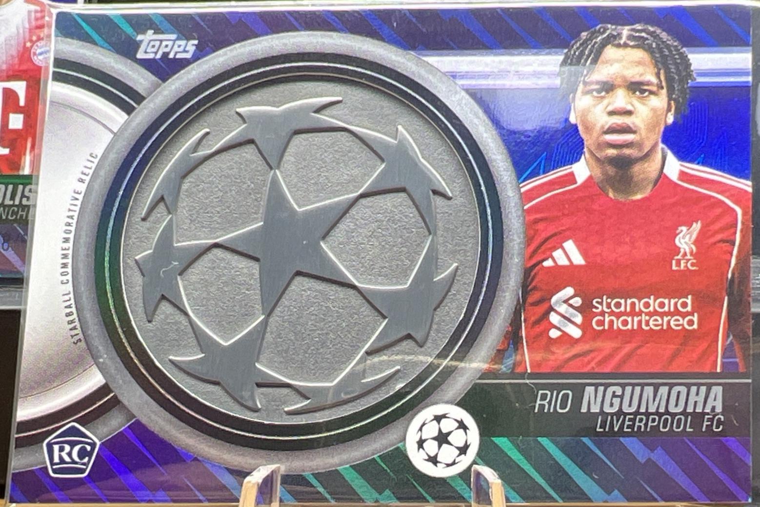 2025 Topps UEFA Starball Commemorative Relic Rio Ngumoha #SCR-RN card