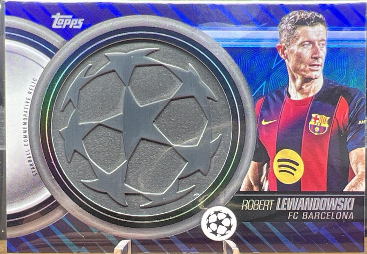 2025 Topps UEFA Starball Commemorative Relic Robert Lewandowski #SCR-RL card