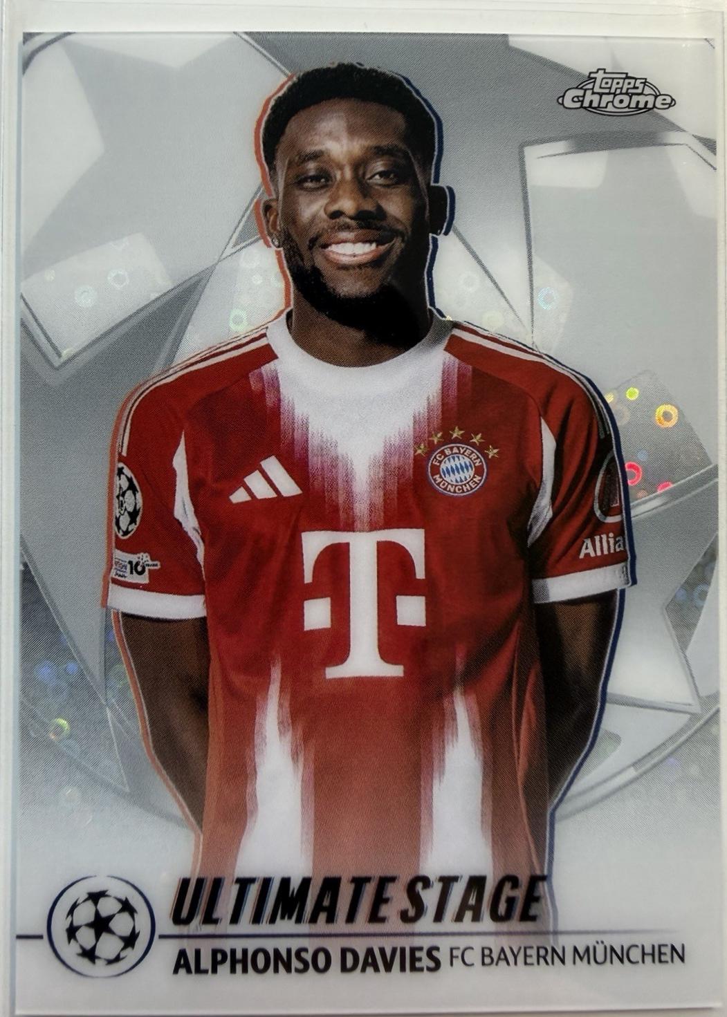 2025 Topps UEFA Ultimate Stage Chrome Alphonso Davies #US-32 card