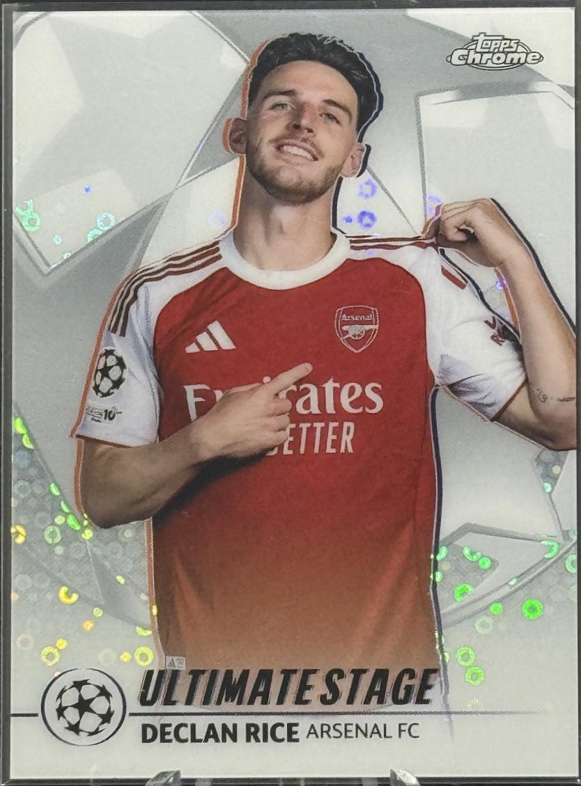 2025 Topps UEFA Ultimate Stage Chrome Declan Rice #US-5 card