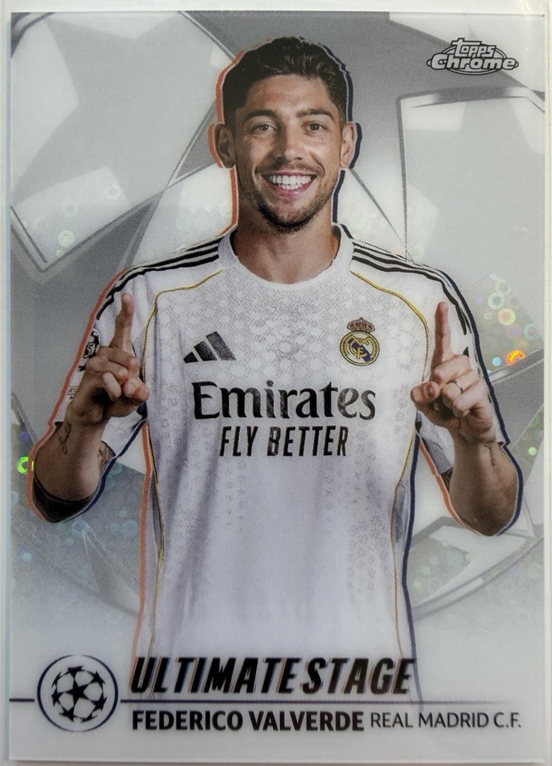 2025 Topps UEFA Ultimate Stage Chrome Federico Valverde #US-27 card