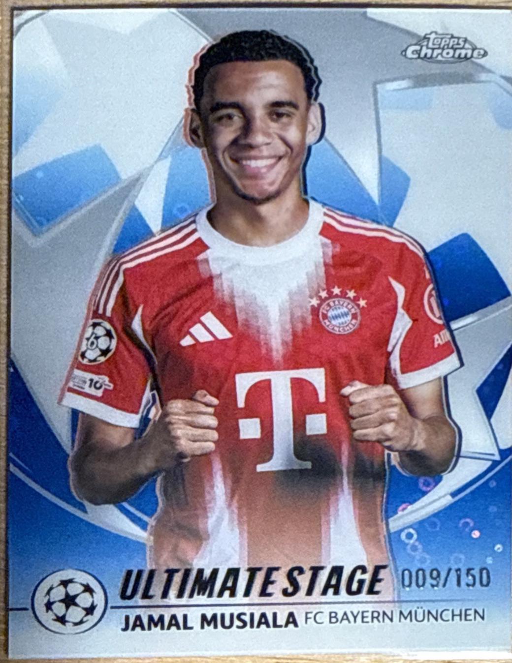 2025 Topps UEFA Ultimate Stage Chrome Jamal Musiala #US-31 card