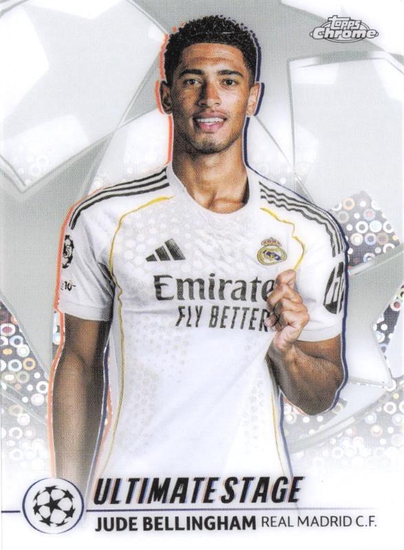 2025 Topps UEFA Ultimate Stage Chrome Jude Bellingham #US-26 card