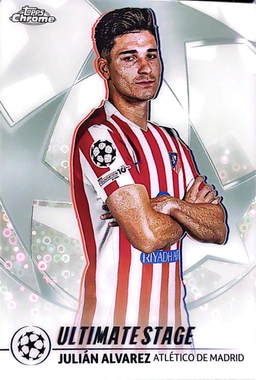 2025 Topps UEFA Ultimate Stage Chrome Julian Alvarez #US-29 card