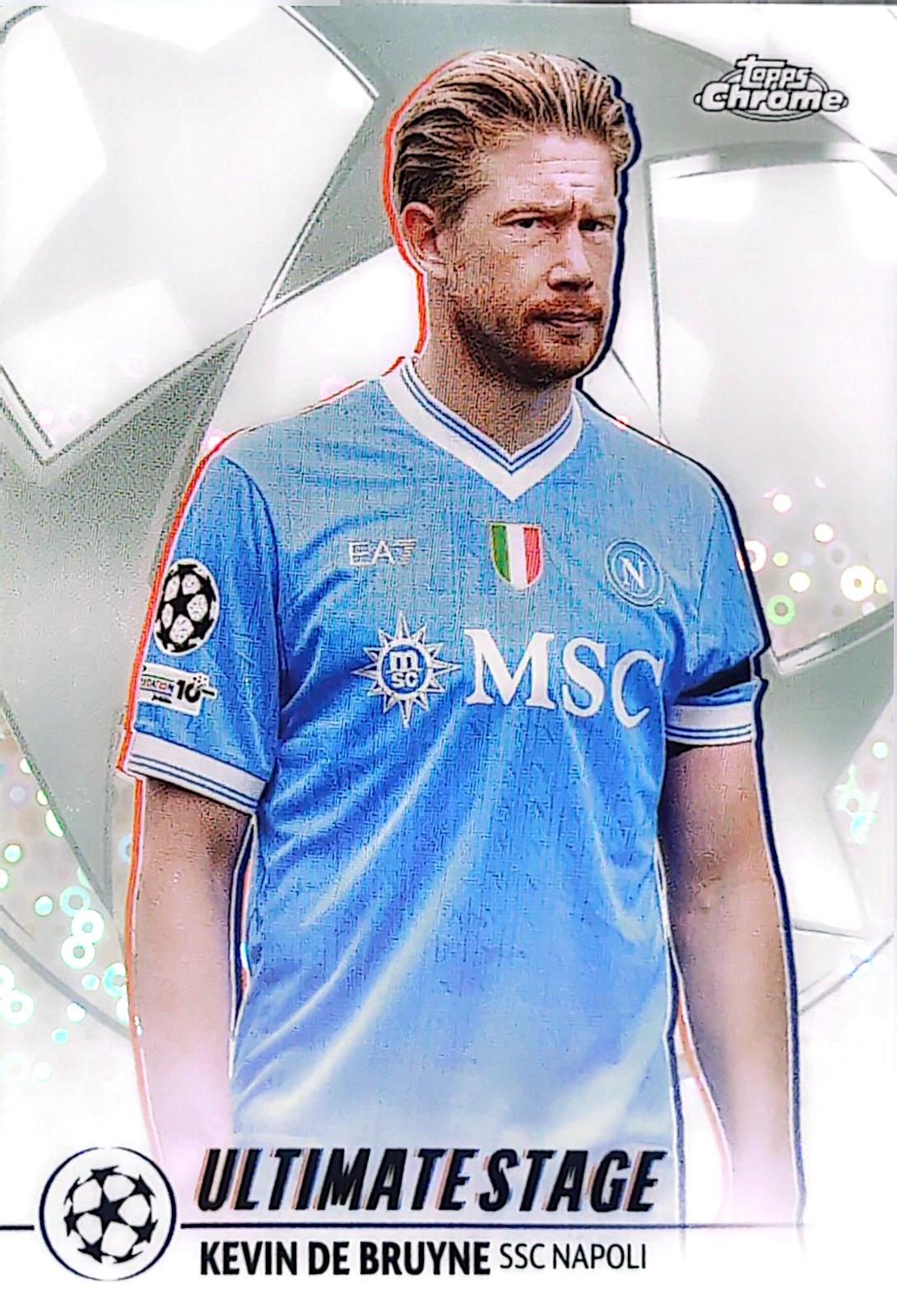2025 Topps UEFA Ultimate Stage Chrome Kevin De Bruyne #US-47 card