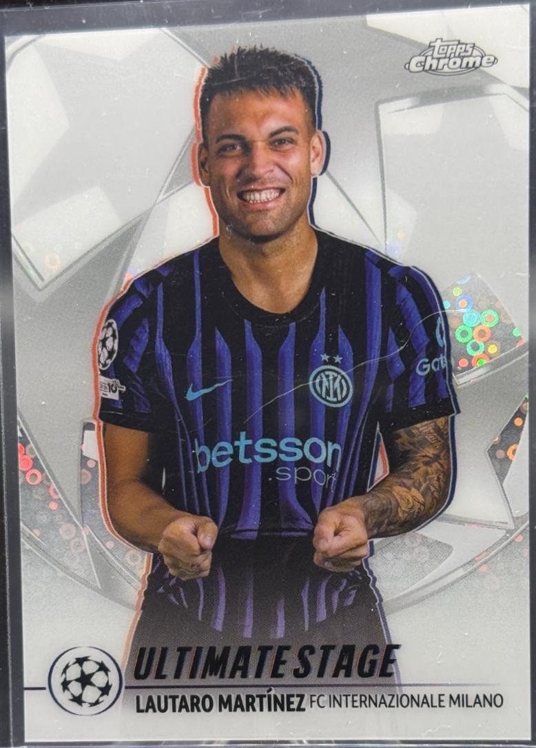 2025 Topps UEFA Ultimate Stage Chrome Lautaro Martinez #US-36 card