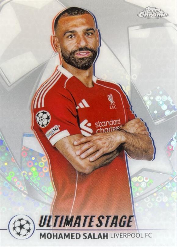 2025 Topps UEFA Ultimate Stage Chrome Mohamed Salah #US-2 card