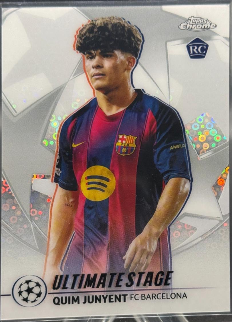 2025 Topps UEFA Ultimate Stage Chrome Quim Junyent #US-22 card