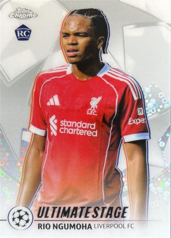 2025 Topps UEFA Ultimate Stage Chrome Rio Ngumoha #US-3 card