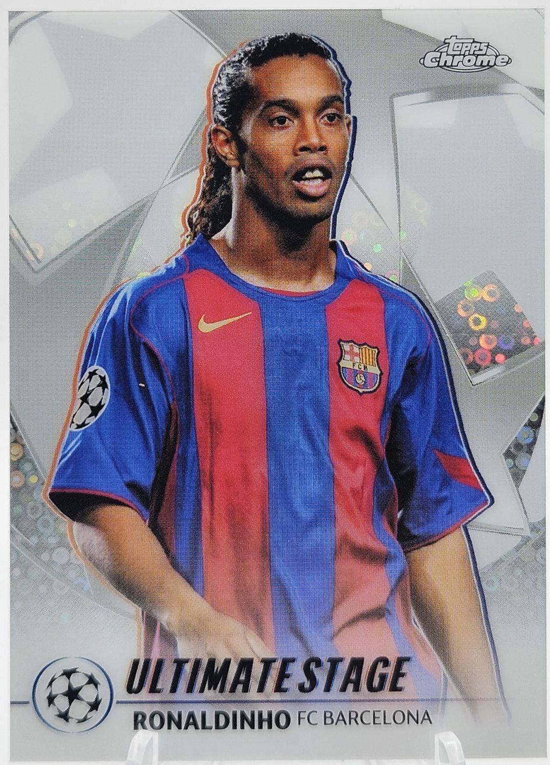 2025 Topps UEFA Ultimate Stage Chrome Ronaldinho #US-23 card