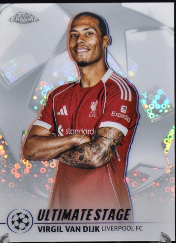 2025 Topps UEFA Ultimate Stage Chrome Virgil van Dijk #US-1 card