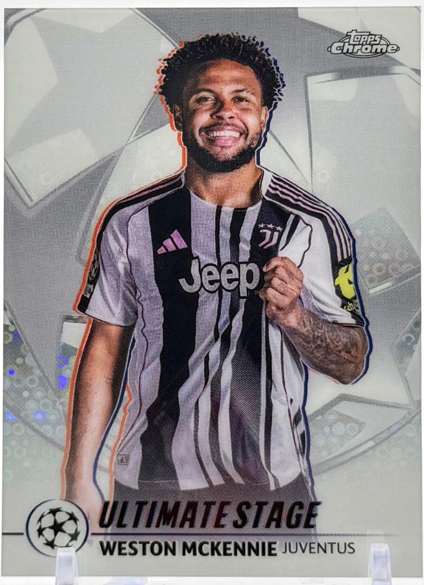 2025 Topps UEFA Ultimate Stage Chrome Weston McKennie #US-42 card