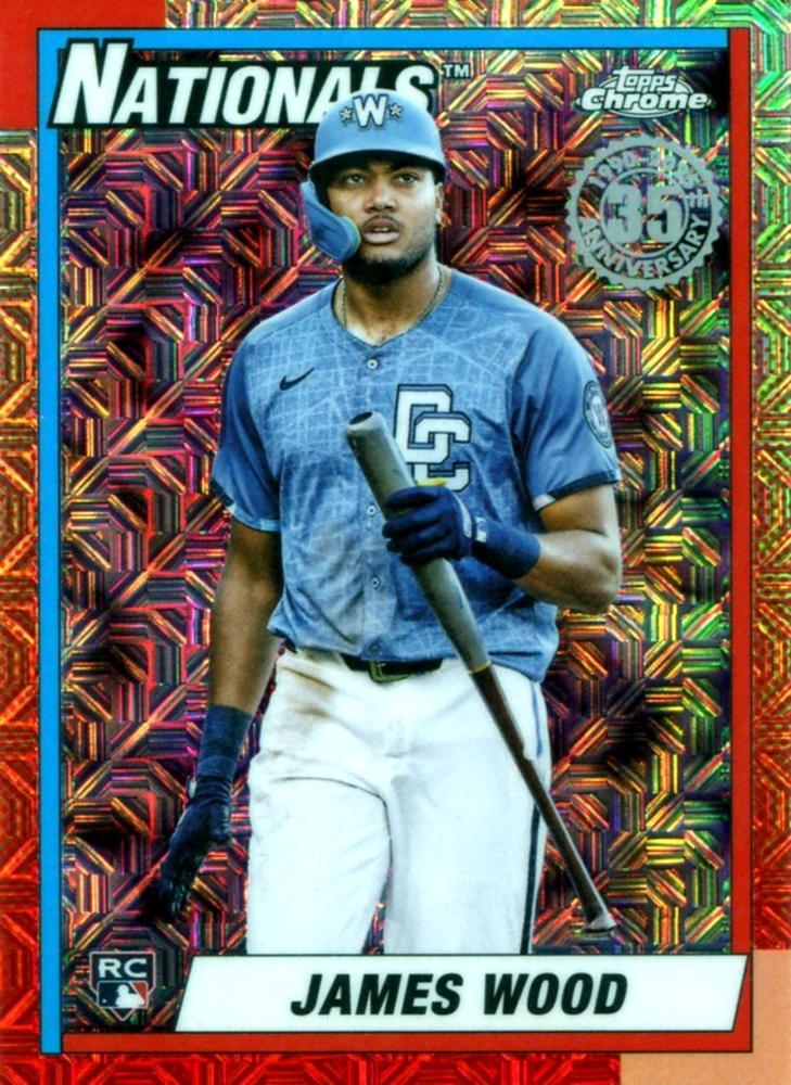 2025 Topps Update 1990 Chrome James Wood #U90C-30 card