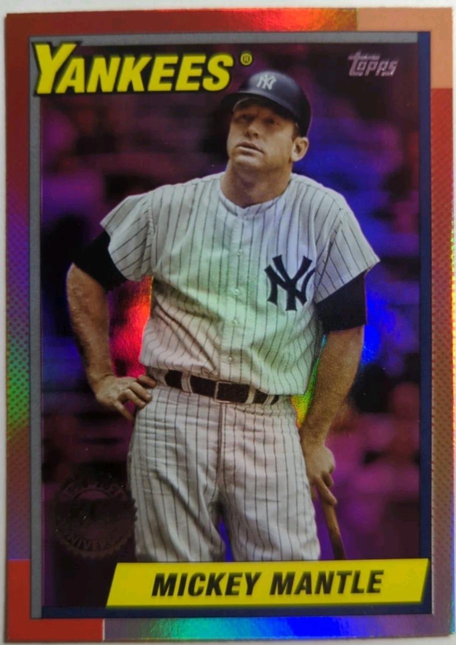 2025 Topps Update 1990 Mickey Mantle [Pink Foil] #U90-43 card