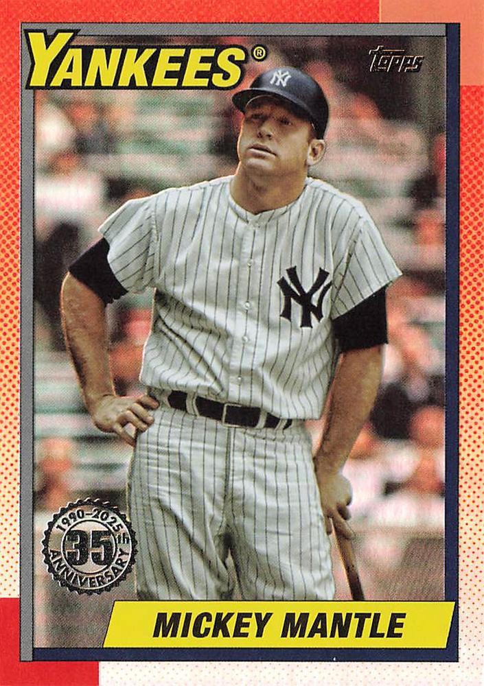 2025 Topps Update 1990 Mickey Mantle #U90-43 card