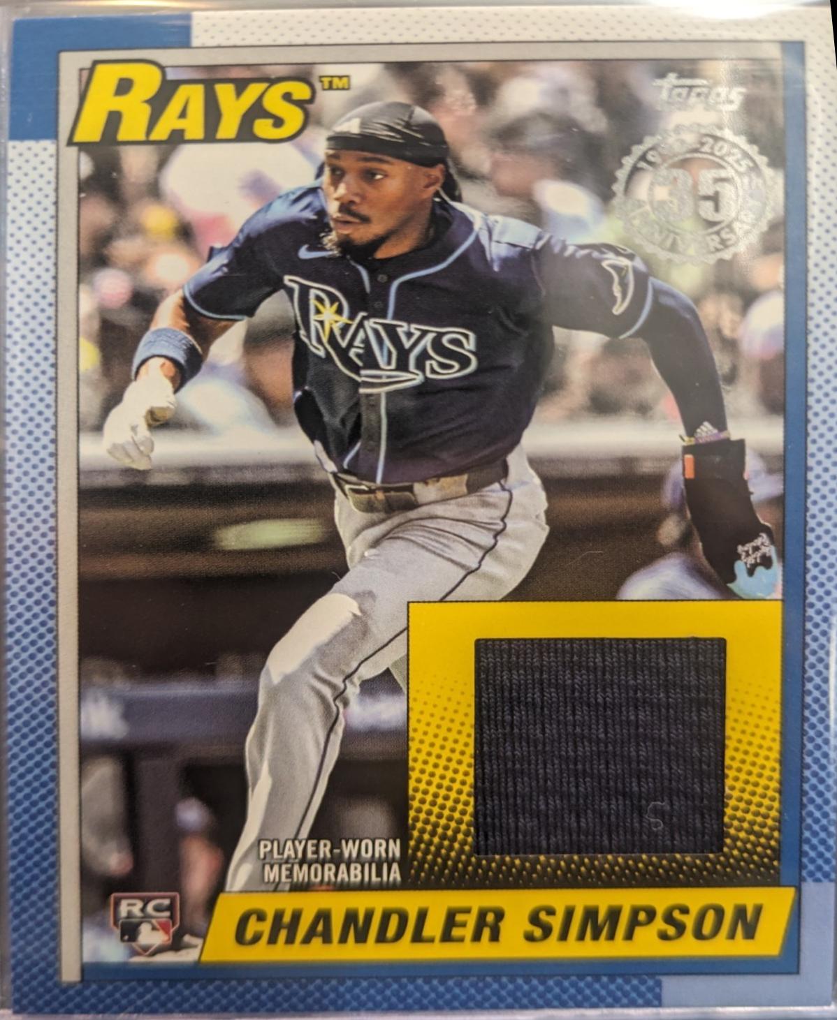 2025 Topps Update 1990 Relics Chandler Simpson #90RU-CSI card