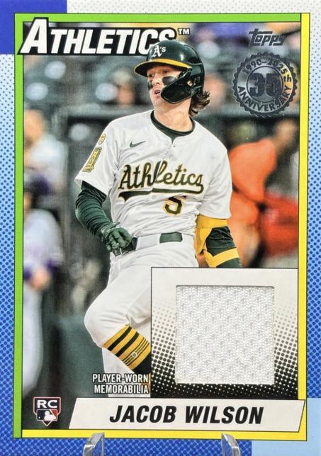 2025 Topps Update 1990 Relics Jacob Wilson #90RU-JW card