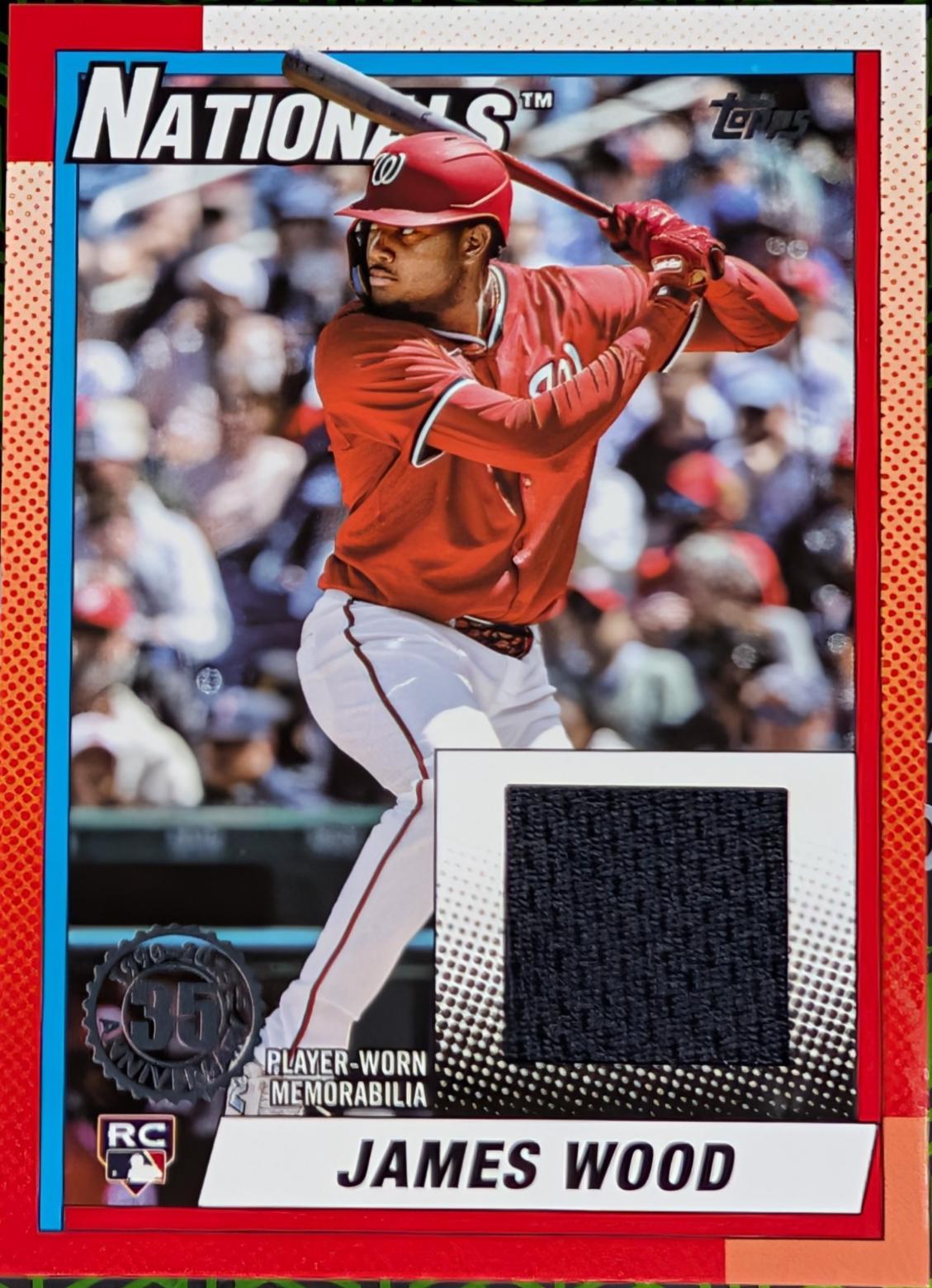 2025 Topps Update 1990 Relics James Wood #90RU-JWO card