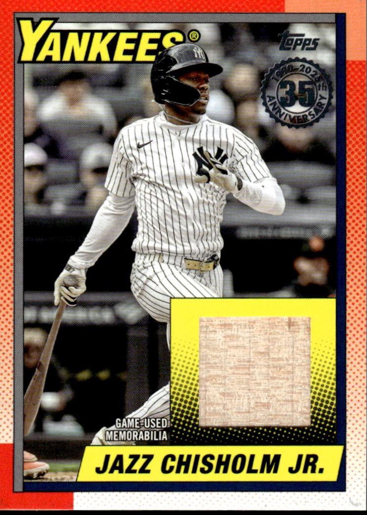 2025 Topps Update 1990 Relics Jazz Chisholm Jr. #90RU-JC card