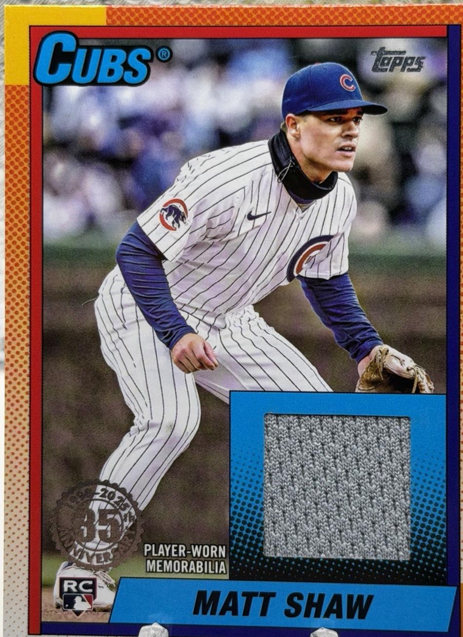 2025 Topps Update 1990 Relics Matt Shaw #90RU-MS card