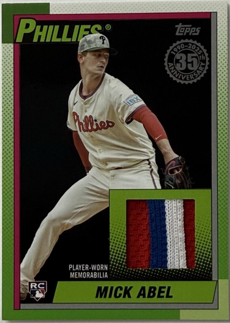 2025 Topps Update 1990 Relics Mick Abel #90RU-MA card