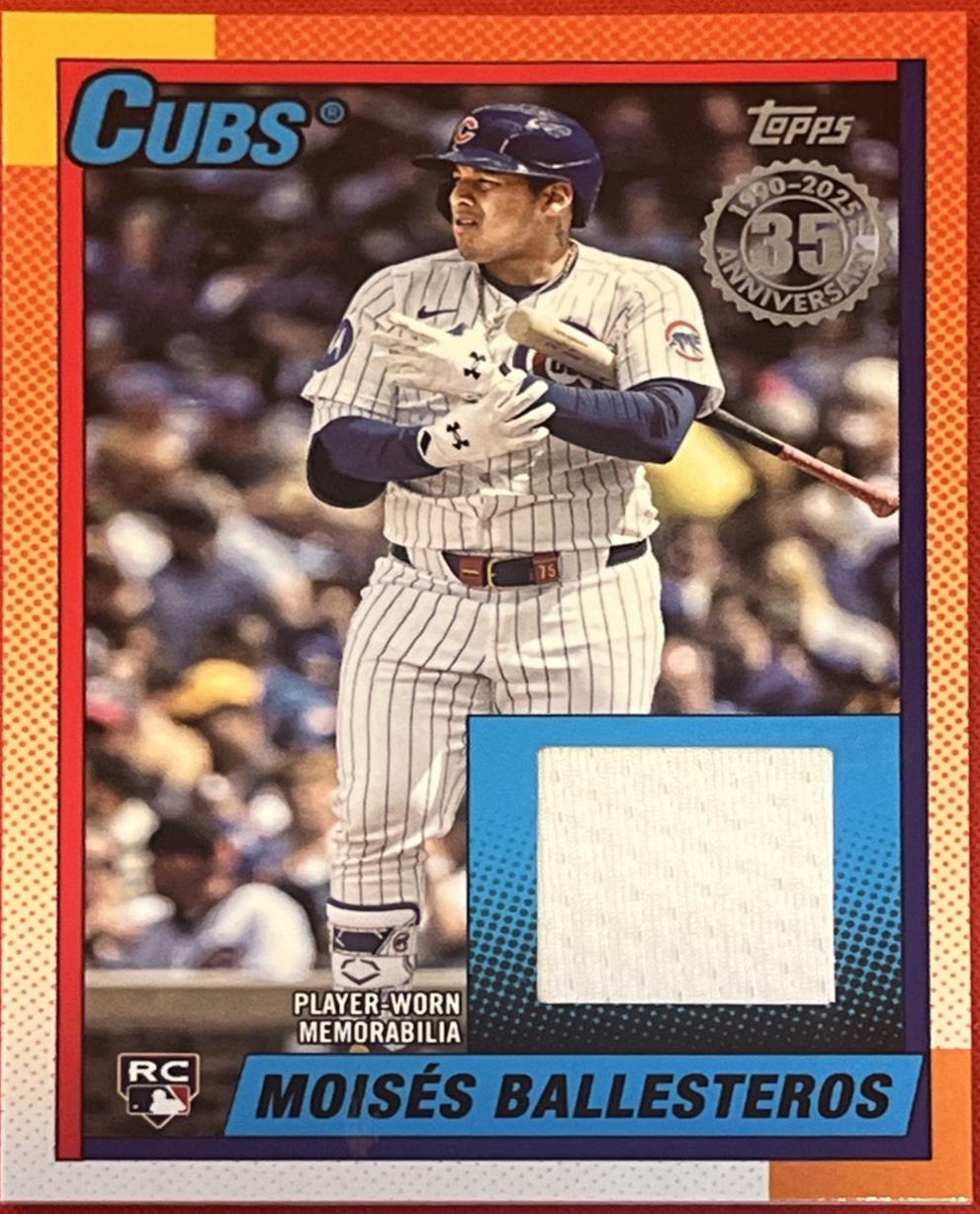 2025 Topps Update 1990 Relics Moises Ballesteros #90RU-MBA card
