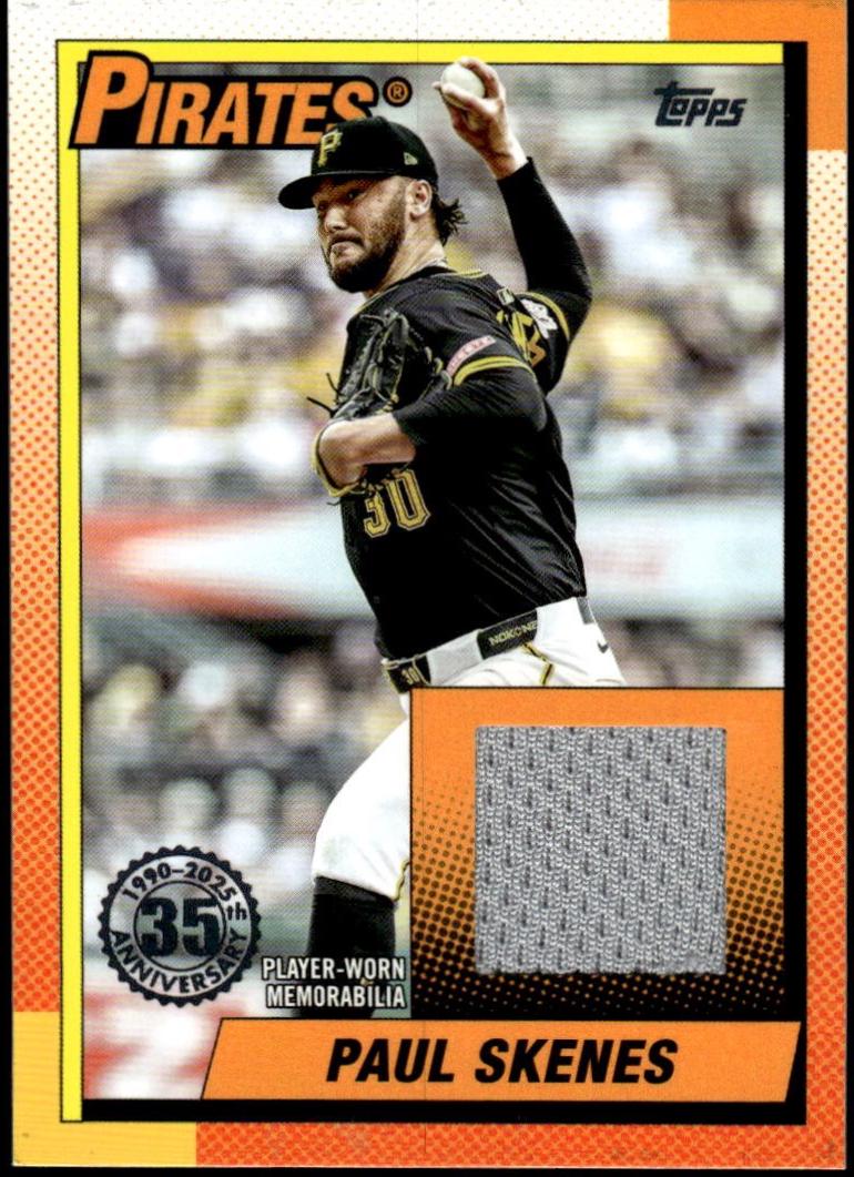 2025 Topps Update 1990 Relics Paul Skenes #90RU-PS card