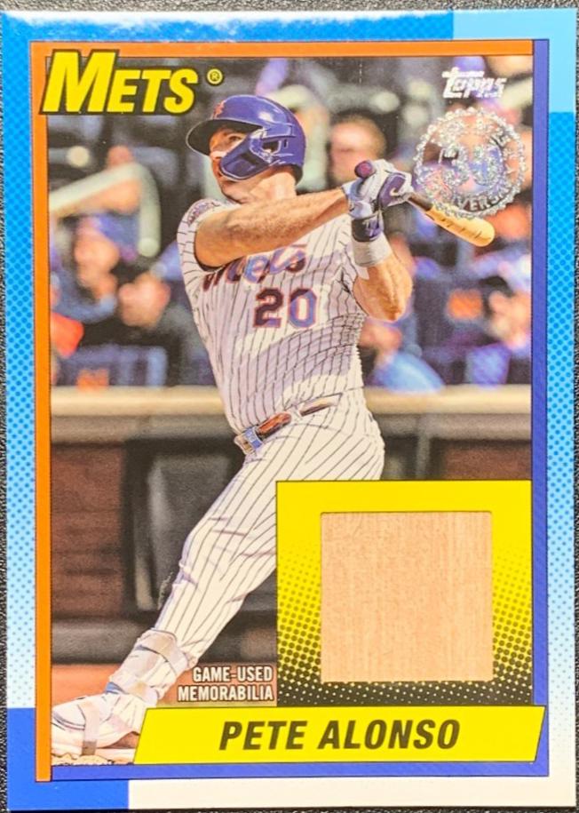 2025 Topps Update 1990 Relics Pete Alonso #90RU-PA card